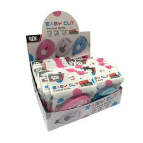 Cuchillas y recambios CUTTER SDI EASY CUT RETRACTIL SURTIDO BLISTER de 1 (3 col.)