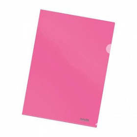 Dosieres ángulo recto DOSIER ANGULO RECTO DOHE PP CRISTAL 120µ A4 ROSA PAQUETE de 10