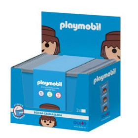 Dosieres sobre y bolsas cremallera DOSIER SOBRE DOHE CREMALLERA PLAYMOBIL A5 EVA  EXPOSITOR de 24