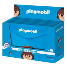 Dosieres sobre y bolsas cremallera DOSIER SOBRE DOHE PLAYMOBIL PP BROCHE Fº+ APAISADO EXPOSITOR de 24