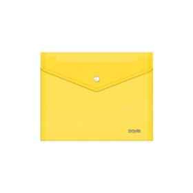 Dosieres sobre y bolsas cremallera DOSIER SOBRE DOHE PP BROCHE A5 APAISADO TRASLUCIDO AMARILLO