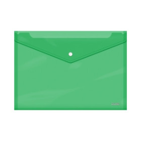 Dosieres sobre y bolsas cremallera DOSIER SOBRE DOHE PP BROCHE Fº+ APAISADO TRASLUCIDO VERDE