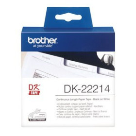 Etiquetado electrónico ETIQUETAS BROTHER CONTINUA PAPEL BLANCO  12 mm ROLLO 30