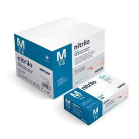 Protección GUANTE DESECHABLE NITRILO SANTEX GD21 AZUL TALLA M CAJA de 100
