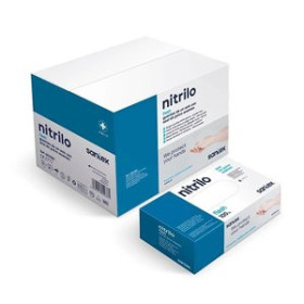Protección GUANTE DESECHABLE NITRILO SANTEX GD21 AZUL TALLA S CAJA de 100