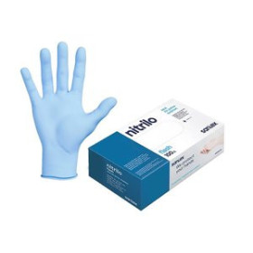 Protección GUANTE DESECHABLE NITRILO SANTEX GD21 AZUL TALLA XL CAJA de 100
