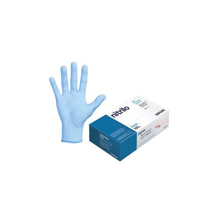 Protección GUANTE DESECHABLE NITRILO SANTEX GD21 AZUL TALLA XL CAJA de 100