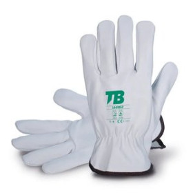 Protección GUANTES TB PIEL FLOR VACUNO CON RIBETE TALLA 10 GRIS