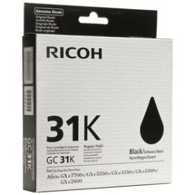 Originales inkjet INK JET RICOH  GC-31BK GX3300 NEGRO
