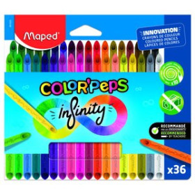 Lápices de colores LAPICES de COLORES MAPED INFINITY estuche de 36