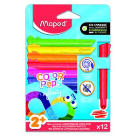 Lápices de colores LAPICES de COLORES MAPED INFINITY MINI JUMBO estuche de 12