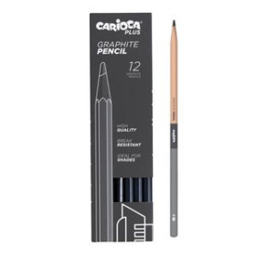 Lápices de grafito LAPICES de GRAFITO CARIOCA PLUS B CAJA de 12