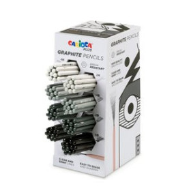 Lápices de grafito LAPICES de GRAFITO CARIOCA PLUS EXPOSITOR de 96