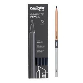 Lápices de grafito LAPICES de GRAFITO CARIOCA PLUS H CAJA de 12