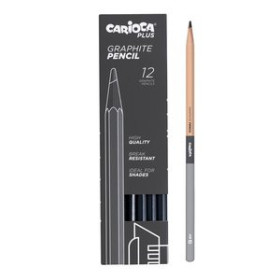 Lápices de grafito LAPICES de GRAFITO CARIOCA PLUS HB CAJA de 12