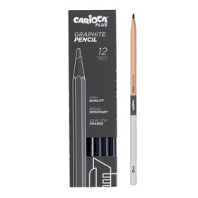 Lápices de grafito LAPICES de GRAFITO CARIOCA PLUS 2H CAJA de 12