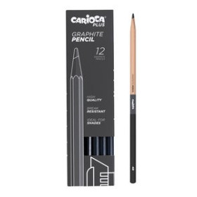 Lápices de grafito LAPICES de GRAFITO CARIOCA PLUS 4B CAJA de 12