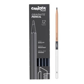 Lápices de grafito LAPICES de GRAFITO CARIOCA PLUS 4H CAJA de 12