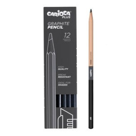 Lápices de grafito LAPICES de GRAFITO CARIOCA PLUS 6B CAJA de 12