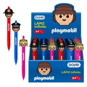 Lápices de grafito LAPIZ INFINITO DOHE PLAYMOBIL SURTIDO EXPOSITOR DE 24 (3 mod.)
