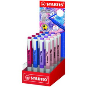 Marcadores flúor (tinta y gel) MARCADOR FLUOR STABILO SWING COOL 275  WILDFLOWERS EXPOSITOR de 16