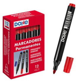 Marcadores permanentes MARCADOR PERMANENTE DOHE CONICO 2 mm ROJO