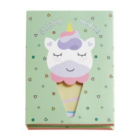 Agendas escolares NOTAS ADHESIVAS BACK2FUN 88x115 250h (10 ud.) UNICORNIO
