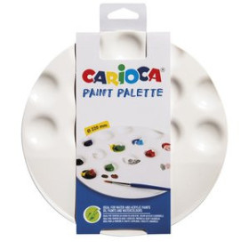 Pinceles y accesorios de pintura PALETA CARIOCA PLASTICO CIRCULAR 22mm 13 DEPOSITOS