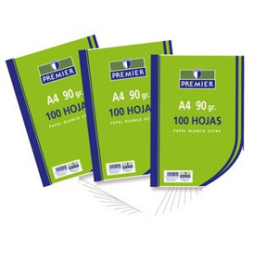 Papel liso PAPEL A4 PREMIER  90g 100h LISO