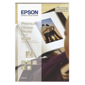 Papel inkjet PAPEL EPSON PREMIUM GLOSSY PHOTO 10x15 255 Gr. 30 Hj.
