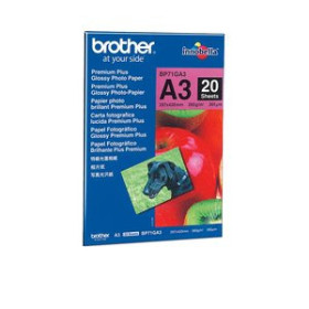 Papel inkjet transfer y especial PAPEL INKJET BROTHER TERMICO FOTO A3 260g 20h  GLOSSY