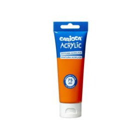 Pinturas acrílicas PINTURA ACRILICA CARIOCA 75 ml (tubo) NARANJA