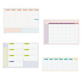 Agendas escolares PLANIFICADOR FINOCAM BARI SOBREMESA NO FECHADO PACK de 4