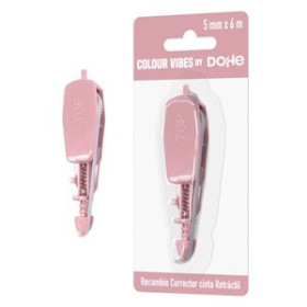 Correctores en cinta RECAMBIO CORRECTOR CINTA DOHE COLOUR VIBES 5 mm x 6 m ROSA