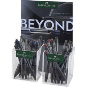 Bolígrafos retráctiles ROLLER RT. FABER-CASTELL BEYOND GEL EXPOSITOR de 24