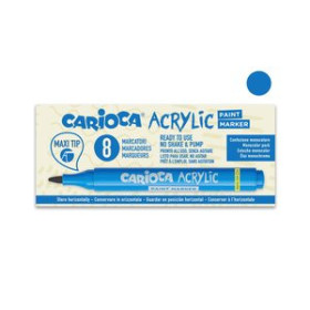 Rotuladores acrilicos ROTULADOR ACRILICO CARIOCA PAINT MARKER PUNTA MAXI AZUL