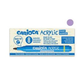 Rotuladores acrilicos ROTULADOR ACRILICO CARIOCA PAINT MARKER PUNTA MAXI LILA