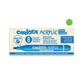 Rotuladores acrilicos ROTULADOR ACRILICO CARIOCA PAINT MARKER PUNTA MAXI VERDE