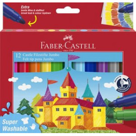 Rotuladores de colores ROTULADOR FABER-CASTELL JUMBO CAJA de 12