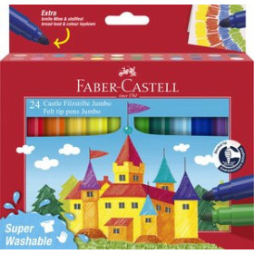 Rotuladores de colores ROTULADOR FABER-CASTELL JUMBO CAJA de 24