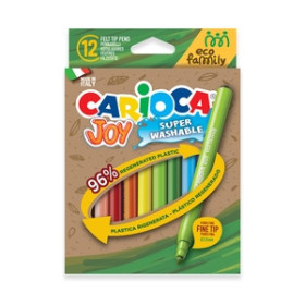 Rotuladores de colores ROTULADOR FIBRA CARIOCA JOY ECO ESTUCHE de 12