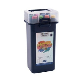 Rotuladores de fibra ROTULADOR FIBRA MOOVING SKETCH DOBLE PUNTA ESTUCHE de 12