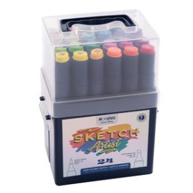 Rotuladores de fibra ROTULADOR FIBRA MOOVING SKETCH DOBLE PUNTA ESTUCHE de 24
