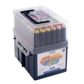 Rotuladores de fibra ROTULADOR FIBRA MOOVING SKETCH DOBLE PUNTA ESTUCHE de 48