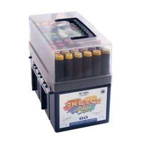 Rotuladores de fibra ROTULADOR FIBRA MOOVING SKETCH DOBLE PUNTA ESTUCHE de 60