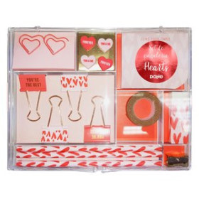 Organizadores sobremesa SET PAPELERIA DOHE HEARTS SURTIDO de 17