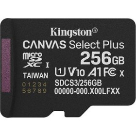 Tarjetas SD TARJETA MEMORIA SECURE DIGITAL MICRO 256GB KINGSTON SDXC CANVAS SELECT PLUS GEN3 (Incluye Canon LPI de 0.24 )