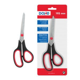 Tijeras TIJERAS DOHE ERGONOMICA 195 mm. ASIMETRICA NEGRO Y ROJO
