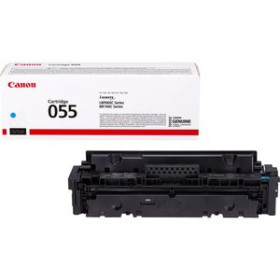 Originales laser TONER CANON 055C CIAN LBP-660/MF740 (3015C002) (2.100 PÁG.)
