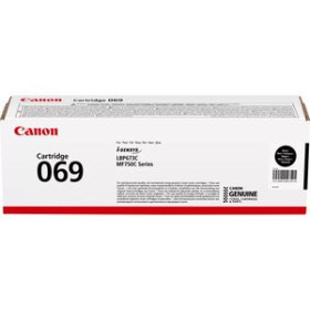 Originales laser TONER CANON 069BK i-SENSYS LBP673 MF752 NEGRO (5094C002) (2.100 PAG)